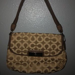 Gold Mini Coach Handbag